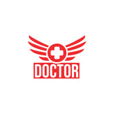 Doctor's Shield Design Sticker for Vehicles
